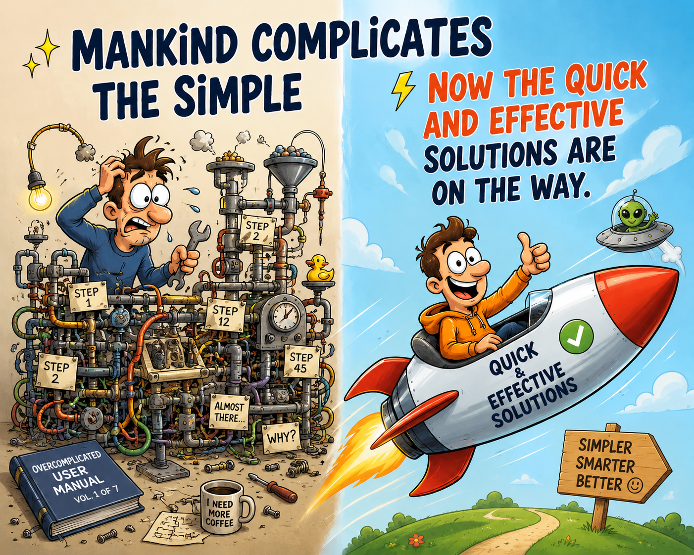 MANKIND COMPLICATES THE SIMPLE UFI